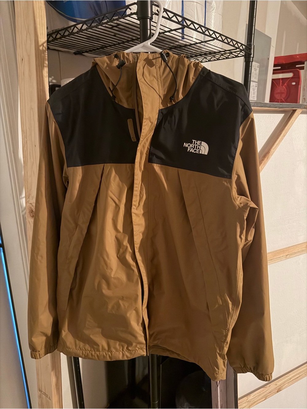 The North Face Men's Hooded Jacket in Brown/Black